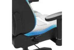 Alderton White & Gray Gaming Chair With Led Lighting -Modern Office Shop 306253 white multi media gaming chair detail 45