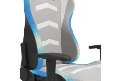 Alderton White & Gray Gaming Chair With Led Lighting -Modern Office Shop 306253 white multi media gaming chair detail 47