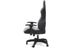 Alderton White & Gray Gaming Chair With Led Lighting -Modern Office Shop 306253 white multi media gaming chair side 14