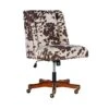 Callippe Brown Cowprint Office Chair -Modern Office Shop 307706 brown polyester office chair signature 05