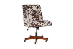 Callippe Brown Cowprint Office Chair
