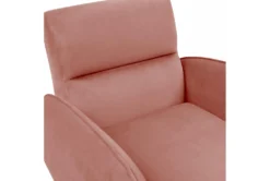 Mae Salmon Velvet Accent Chair -Modern Office Shop 308142 pink fabric accent chair detail 44