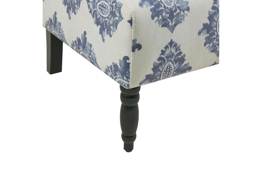Leighton Blue Damask Accent Chair - Image 4
