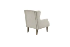 Reese Wing Back Accent Chair -Modern Office Shop 309569 beige wood accent chair back 82
