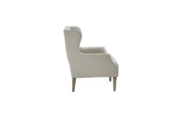 Reese Wing Back Accent Chair -Modern Office Shop 309569 beige wood accent chair side 14