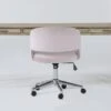 Allen Computer Desk + Phoebe Blush Office Chair 2 Allen Computer Desk + Phoebe Blush Office Chair -Modern Office Shop 309600 grey wood desk and chair set signature 01
