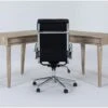 Allen Corner Desk + Moby Black High Back Office Chair
