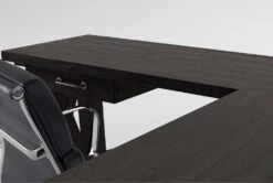 Jaxon Corner Desk + Moby Black Low Back Rolling Office Chair 15 Jaxon Corner Desk + Moby Black Low Back Rolling Office Chair -Modern Office Shop 309846 black wood desk and chair set detail 45