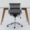 Alton Glass Desk + Wendell Office Chair 2 Alton Glass Desk + Wendell Office Chair -Modern Office Shop 309863 brown wood desk and chair set signature 01