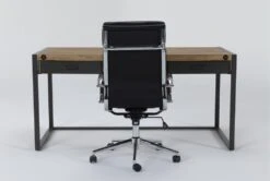 Whistler Desk + Moby Black High Back Rolling Office Chair