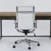 Whistler Desk + Moby White High Back Rolling Office Chair 2 Whistler Desk + Moby White High Back Rolling Office Chair -Modern Office Shop 309871 natural wood desk and chair set signature 01