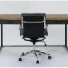 Whistler Desk + Moby Black Low Back Rolling Office Chair 2 Whistler Desk + Moby Black Low Back Rolling Office Chair -Modern Office Shop 309872 natural wood desk and chair set signature 01