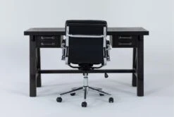 Jaxon Desk + Moby Black Low Back Rolling Office Chair