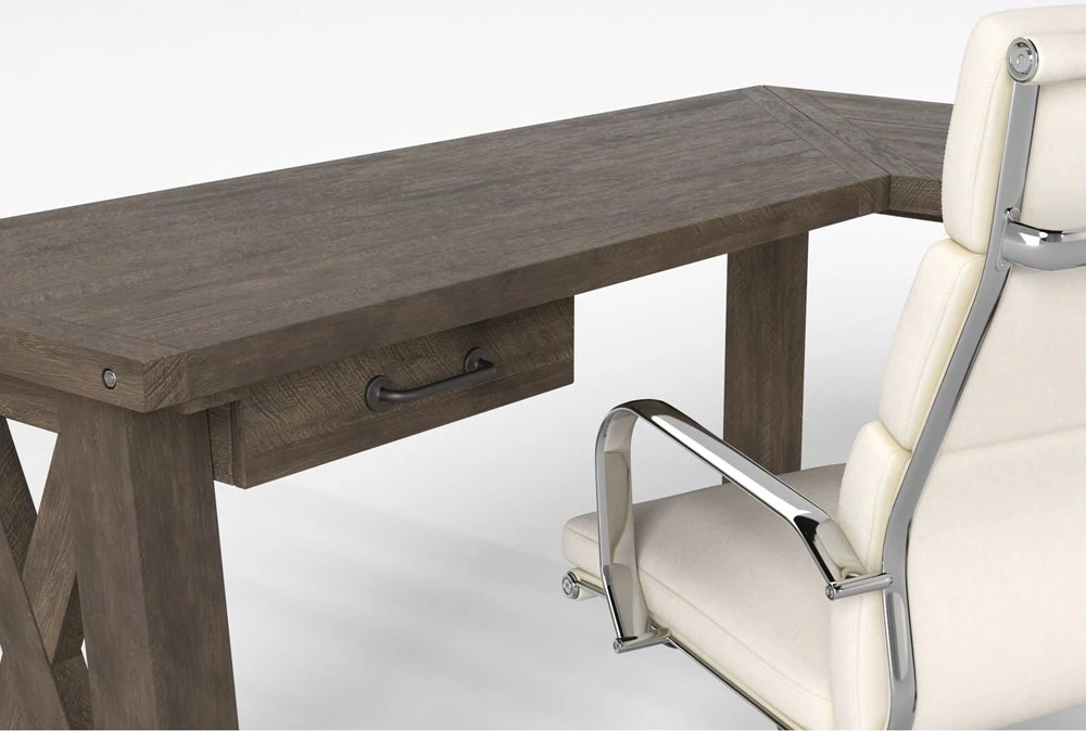 Jaxon Grey Corner Desk + Moby White High Back Rolling Office Chair 9 Jaxon Grey Corner Desk + Moby White High Back Rolling Office Chair - Image 7