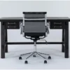 Jaxon Desk + Wendell Office Chair -Modern Office Shop 309895 black wood desk and chair set signature 01