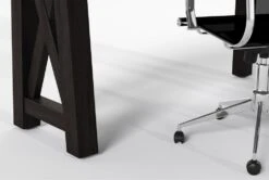 Jaxon Corner Desk + Wendell Office Chair -Modern Office Shop 309901 black wood desk and chair set detail 44