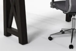 Jaxon Corner Desk+ Moby Grey High Back Rolling Office Chair -Modern Office Shop 309902 black wood desk and chair set detail 44