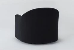 Merion 35" Velvet Black Accent Chair -Modern Office Shop 311551 black fabric accent chair side 18