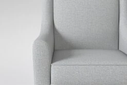 Ramble 33" Tranquil Swivel Glider Accent Chair 23 Ramble 33" Tranquil Swivel Glider Accent Chair -Modern Office Shop 311552 blue fabric swivel glider detail 45