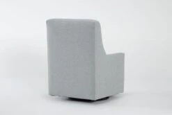 Ramble 33" Tranquil Swivel Glider Accent Chair 27 Ramble 33" Tranquil Swivel Glider Accent Chair -Modern Office Shop 311552 blue fabric swivel glider detail 46