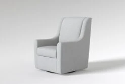 Ramble 33" Tranquil Swivel Glider Accent Chair 20 Ramble 33" Tranquil Swivel Glider Accent Chair -Modern Office Shop 311552 blue fabric swivel glider side 20