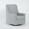 Ramble 33" Tranquil Swivel Glider Accent Chair 2 Ramble 33" Tranquil Swivel Glider Accent Chair -Modern Office Shop 311552 blue fabric swivel glider signature 01