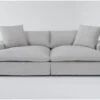 Utopia Modular 96" Oversized Double Chaise -Modern Office Shop 312328 grey fabric sectional signature 01