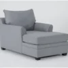 Jaylen Cement Chaise 1 Jaylen Cement Chaise -Modern Office Shop 312660 grey fabric chaise signature 01