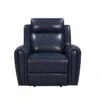 Thayer Blue Leather Power Glider Recliner With USB 1 Thayer Blue Leather Power Glider Recliner With USB -Modern Office Shop 312911 blue leather glider recliner signature 02