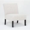 Rosie Linen Accent Chair -Modern Office Shop 313058 beige fabric accent chair signature 01
