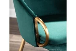 Rose Emerald Velvet Dining Chair -Modern Office Shop 314366 green velvet dining chair detail 44