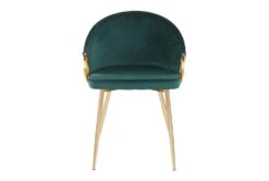 Rose Emerald Velvet Dining Chair -Modern Office Shop 314366 green velvet dining chair front 02