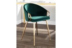 Rose Emerald Velvet Dining Chair -Modern Office Shop 314366 green velvet dining chair room 85
