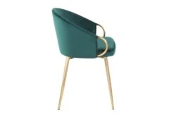 Rose Emerald Velvet Dining Chair -Modern Office Shop 314366 green velvet dining chair side 14