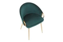 Rose Emerald Velvet Dining Chair -Modern Office Shop 314366 green velvet dining chair top 31