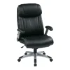 Hugo Black Faux Leather Executive Office Chair -Modern Office Shop 315488 black faux leather office chair signature 01