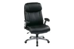 Hugo Black Faux Leather Executive Office Chair