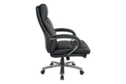 Ezra Big And Tall Faux Leather Office Chair -Modern Office Shop 315489 black faux leather office chair detail 45