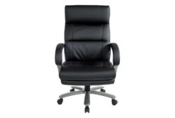 Ezra Big And Tall Faux Leather Office Chair -Modern Office Shop 315489 black faux leather office chair detail 46