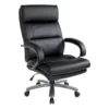 Ezra Big And Tall Faux Leather Office Chair -Modern Office Shop 315489 black faux leather office chair signature 01