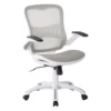 Caty White Mesh Office Chair With Wheels 2 Caty White Mesh Office Chair With Wheels -Modern Office Shop 315490 white polyester office chair signature 01
