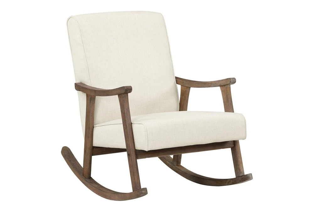 Gainsborough Linen Rocker With Brushed Brown Finish Frame 3 Gainsborough Linen Rocker With Brushed Brown Finish Frame