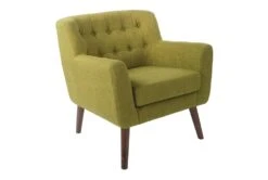 Holly Green Chair With Coffee Legs