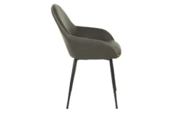 Pepper Smoke Chair With Black Frame -Modern Office Shop 316110 grey plywood accent chair detail 45