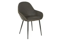 Pepper Smoke Chair With Black Frame