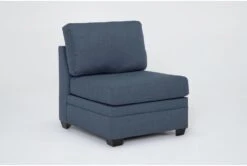 Solimar Denim Armless Chair