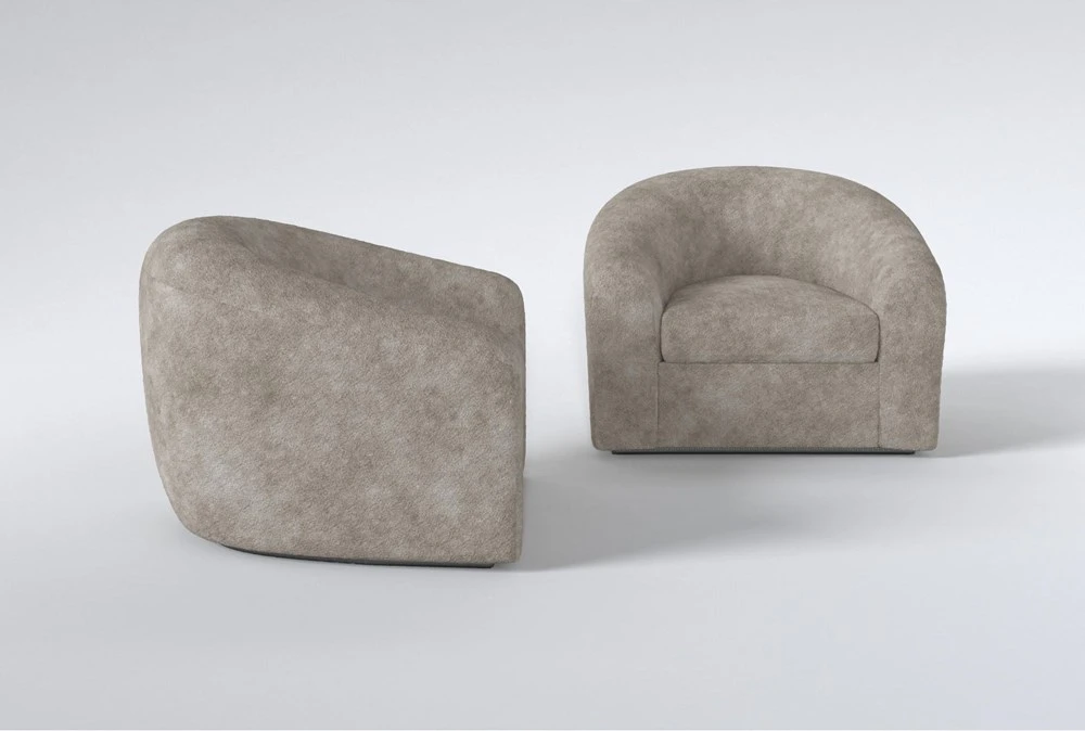 Oslin 35" Swivel Accent Chair Set Of 2 By Nate Berkus + Jeremiah Brent 4 Oslin 35" Swivel Accent Chair Set Of 2 By Nate Berkus + Jeremiah Brent - Image 2