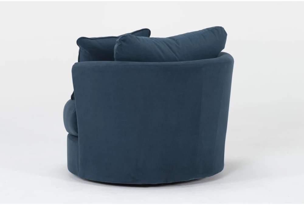 Delano Ash Swivel 40" Velvet Accent Chair 5 Delano Ash Swivel 40" Velvet Accent Chair - Image 3