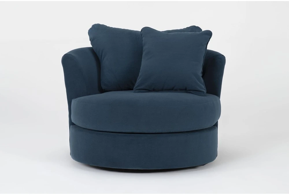 Delano Ash Swivel 40" Velvet Accent Chair 3 Delano Ash Swivel 40" Velvet Accent Chair