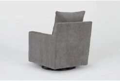 Bonaterra Charcoal Swivel Glider Chair -Modern Office Shop 317501 grey fabric swivel glider side 18